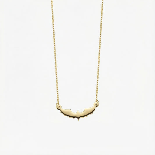 Bat Necklace | 14K Solid Gold
