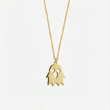Gold Ghost Necklace | 14K Solid Gold