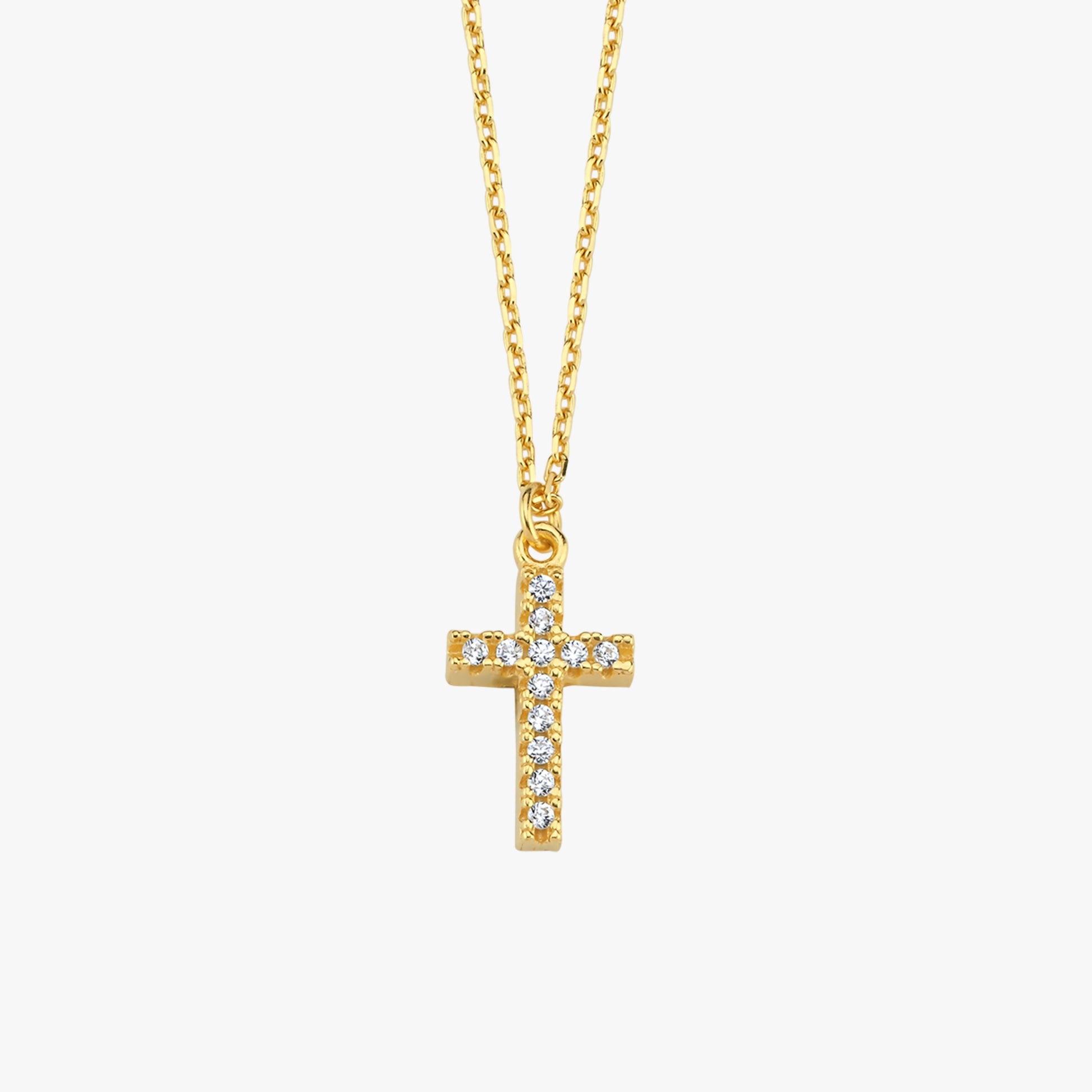 Classic Cross Necklace | 18K Gold Vermeil