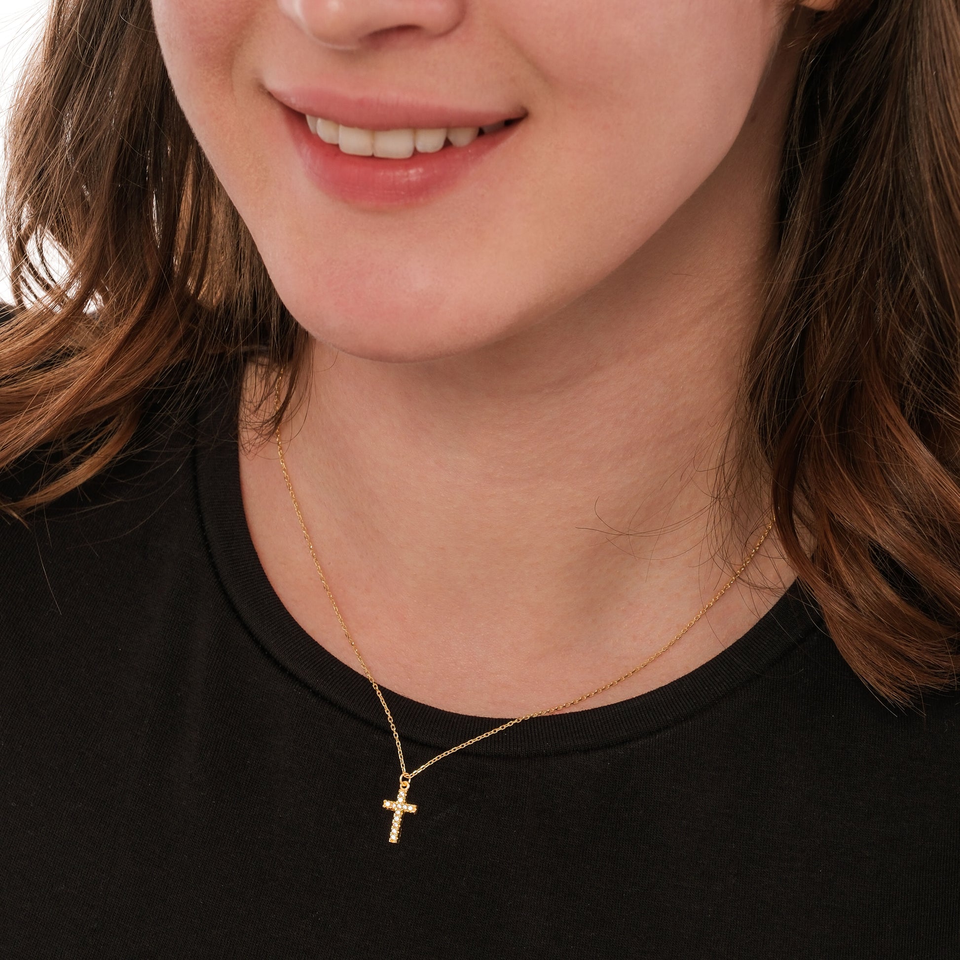 Classic Cross Necklace | 18K Gold Vermeil