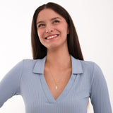 Lightning Cloud Necklace | 14K Solid Gold