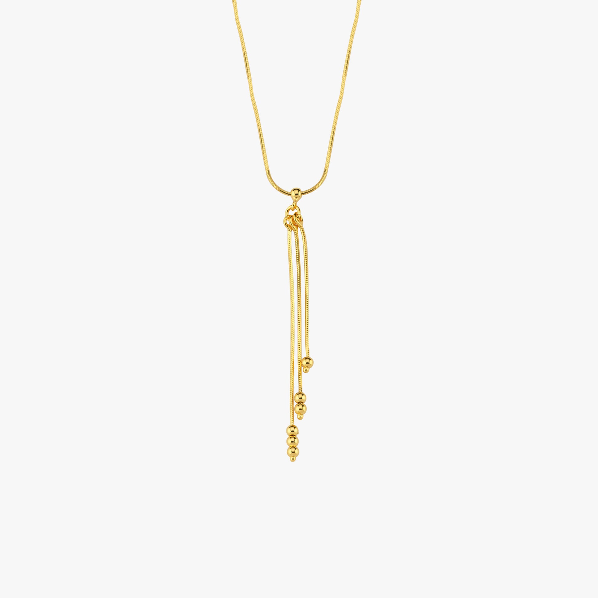 Lariat Y Necklace | 18K Gold Vermeil