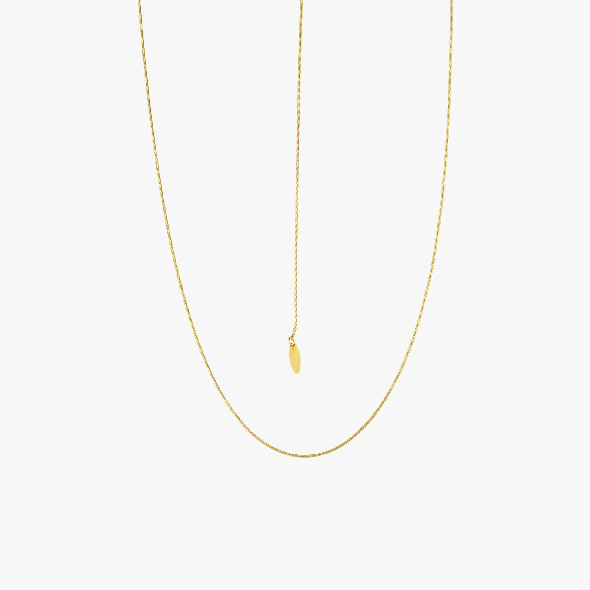 Long Back Necklace | 18K Gold Vermeil