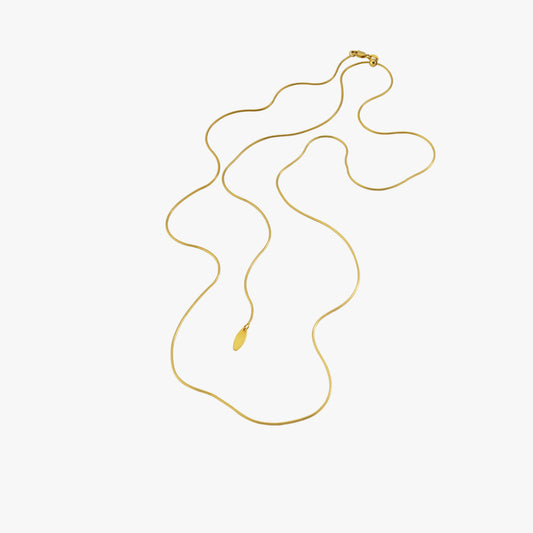 Long Back Necklace | 18K Gold Vermeil