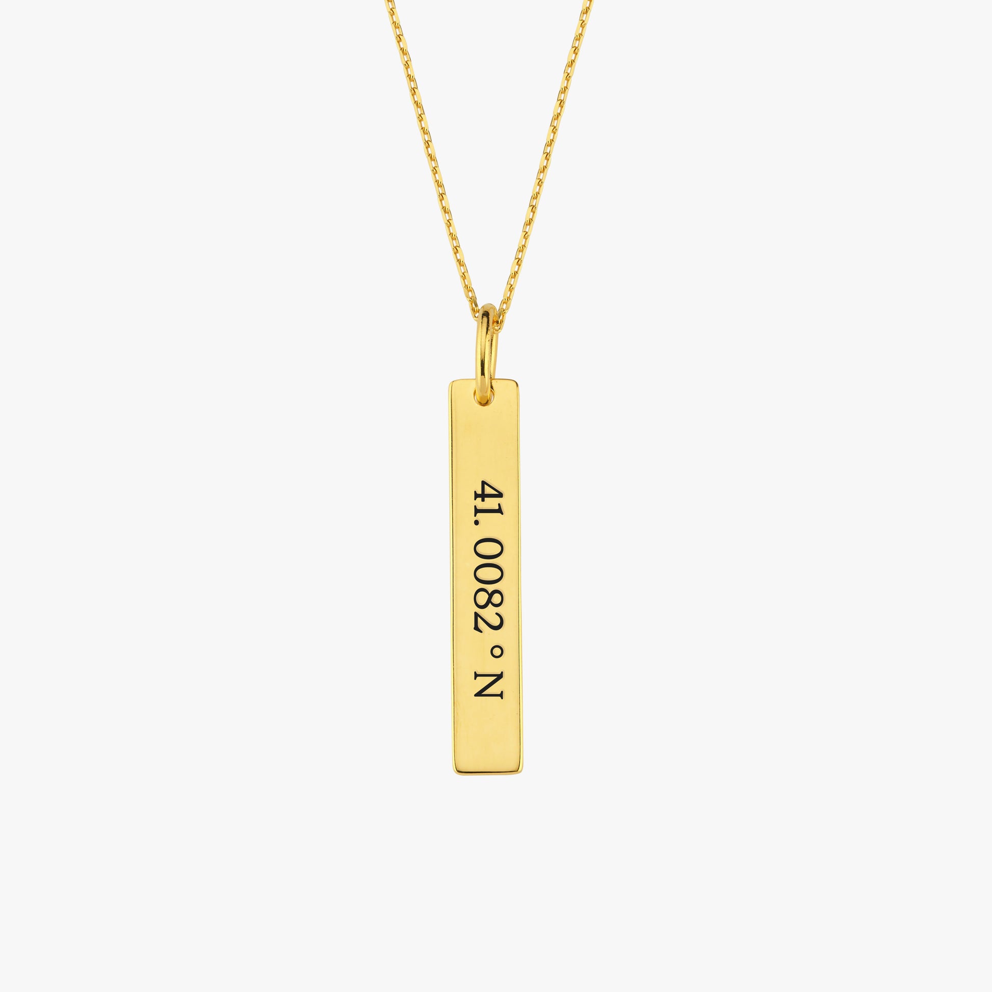 Coordinates Necklace | 18K Gold Vermeil