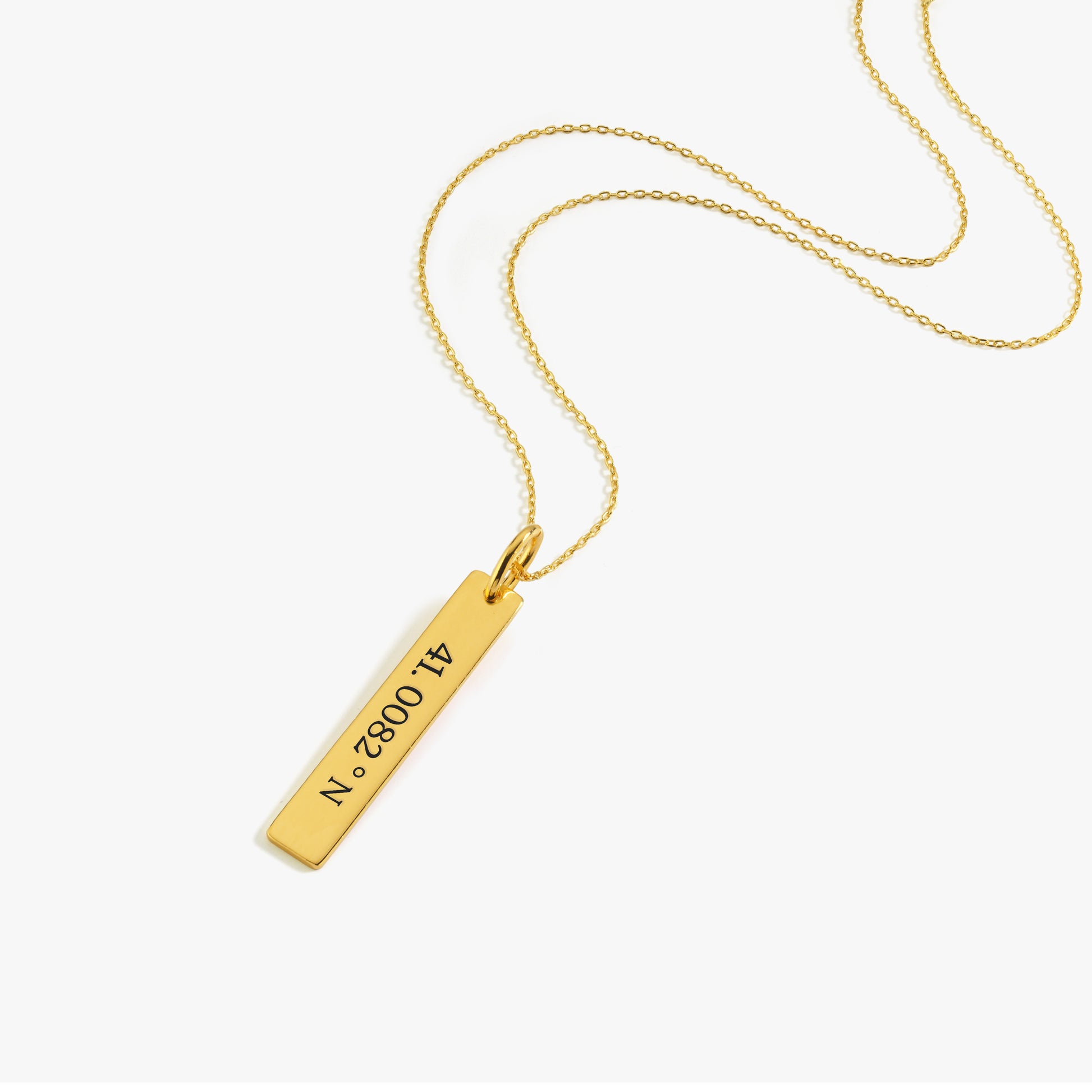 Coordinates Necklace | 18K Gold Vermeil