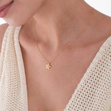 March Birth Flower Necklace | 18K Gold Vermeil