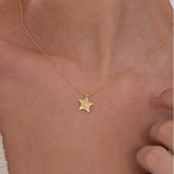 March Birth Flower Necklace | 18K Gold Vermeil