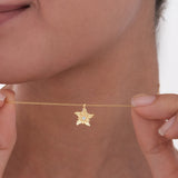 March Birth Flower Necklace | 18K Gold Vermeil