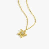 March Birth Flower Necklace | 18K Gold Vermeil