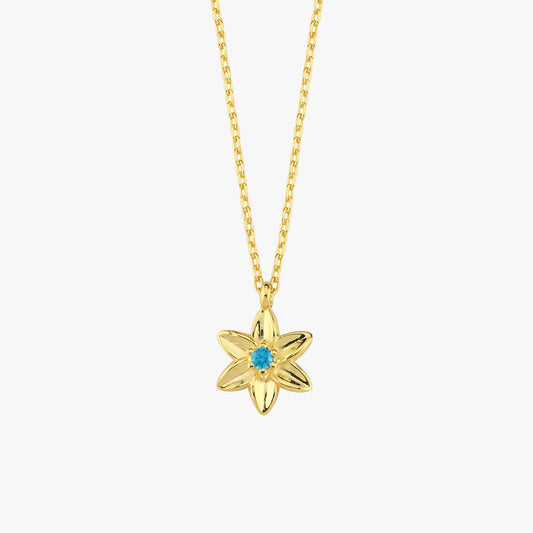 December Birth Flower Necklace | 18K Gold Vermeil