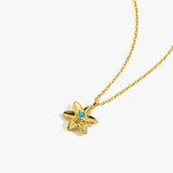 December Birth Flower Necklace | 18K Gold Vermeil