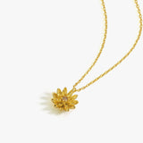 November Birth Flower Necklace | 18K Gold Vermeil
