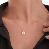 February Birth Flower Necklace | 18K Gold Vermeil