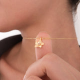 February Birth Flower Necklace | 18K Gold Vermeil
