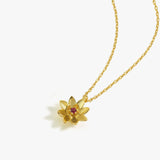 July Birth Flower Necklace | 18K Gold Vermeil
