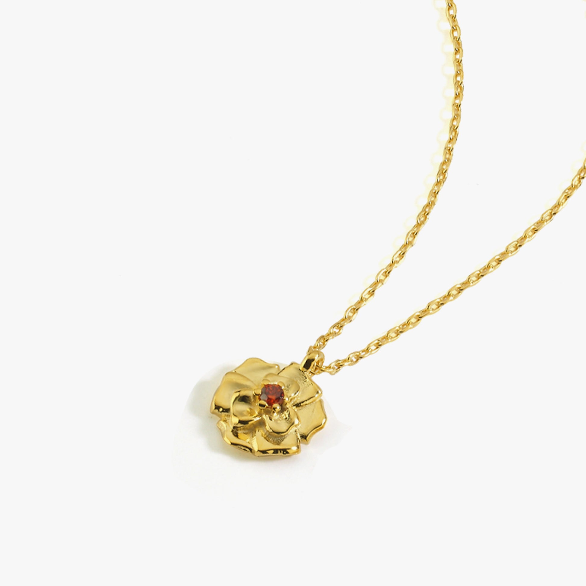 January Birth Flower Necklace | 18K Gold Vermeil