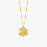 September Birth Flower Necklace | 18K Gold Vermeil