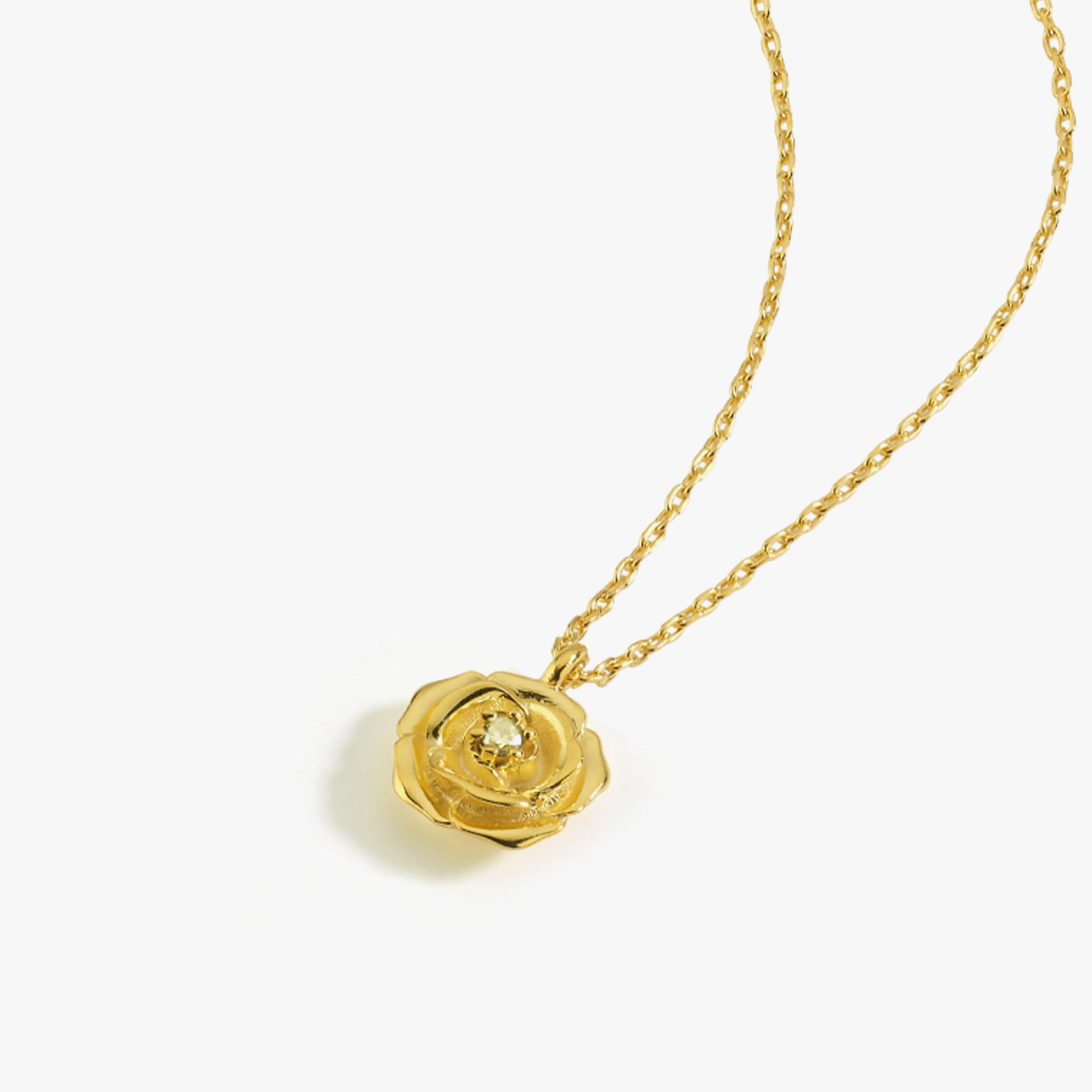 June Birth Flower Necklace | 18K Gold Vermeil