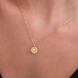 April Birth Flower Necklace | 18K Gold Vermeil