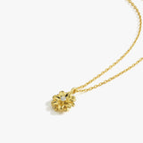 April Birth Flower Necklace | 18K Gold Vermeil