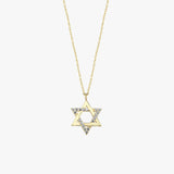 Star of David Necklace | 14K Solid Gold