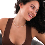 Pearl Cross Necklace | 18K Gold Vermeil