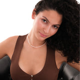 Pearl Cross Necklace | 18K Gold Vermeil