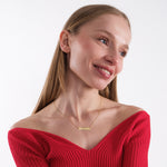 Hebrew Name Bar Necklace