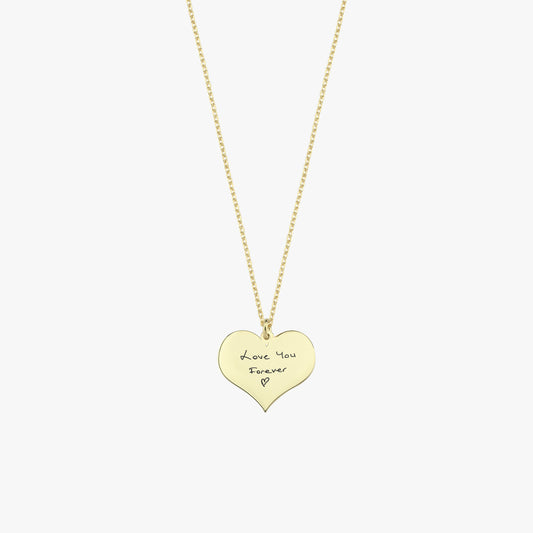 Personalized Queen of Heart Necklace | 14K Solid Gold