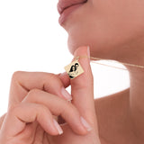 Custom Portrait Necklace | 14K Solid Gold