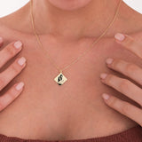 Custom Portrait Necklace | 14K Solid Gold