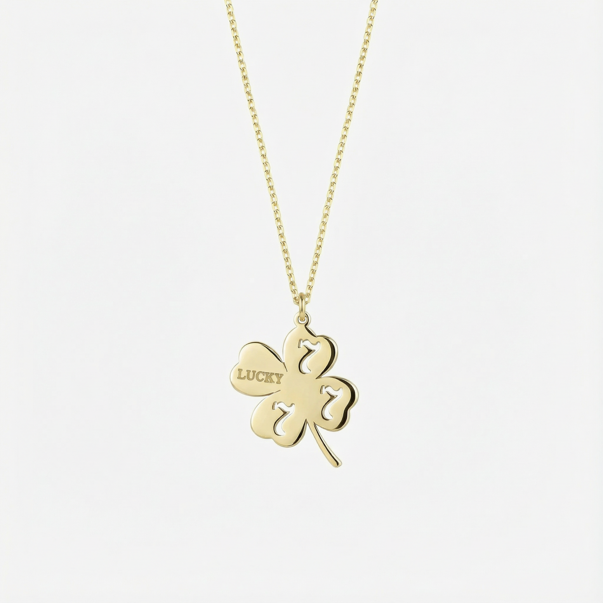 Clover Necklace | 14K Solid Gold