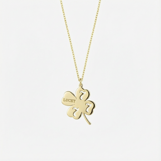 Clover Necklace | 14K Solid Gold
