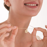 Leaf Necklace | 14K Solid Gold