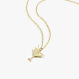 Martini Necklace | 14K Solid Gold