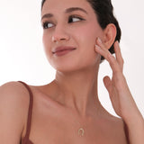 Lucky Horseshoe Necklace | 14K Solid Gold