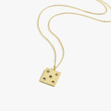 Dice Necklace | 14K Solid Gold
