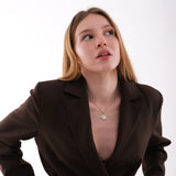 Virgin Mary Oval Pendant Necklace | 18K Gold Vermeil