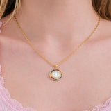 Our Lady of Guadalupe Rainbow Necklace | 18K Gold Vermeil