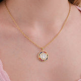 Our Lady of Guadalupe Rainbow Necklace | 18K Gold Vermeil