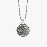 Skull Sun Medallion Necklace | 925 Sterling Silver