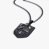 Medieval Knight Shield Pendant | 925 Sterling Silver