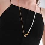 Double Chain Knot Hook Necklace