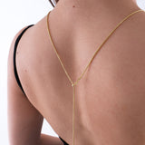 Long Back Necklace | 18K Gold Vermeil