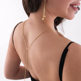 Long Back Necklace | 18K Gold Vermeil