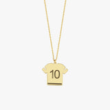 Football Jersey Necklace - World Cup Jewelry | 14K Solid Gold