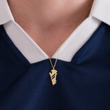 Football Cleat Necklace -World Cup Jewelry | 14K Solid Gold