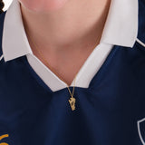 Football Cleat Necklace -World Cup Jewelry | 14K Solid Gold