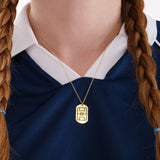 Football Field Necklace - World Cup Jewelry | 14K Solid Gold